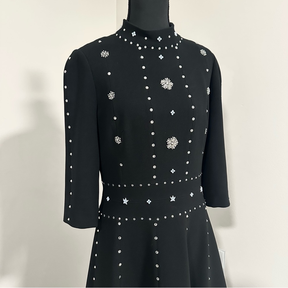 Lilia Stogova Embellished Knit Dress